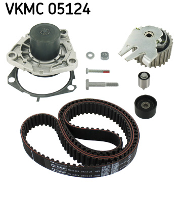 SKF VKMC 05124 Vezérlés készlet, fogasszíj szett (szíj+görgők+vízpumpa)